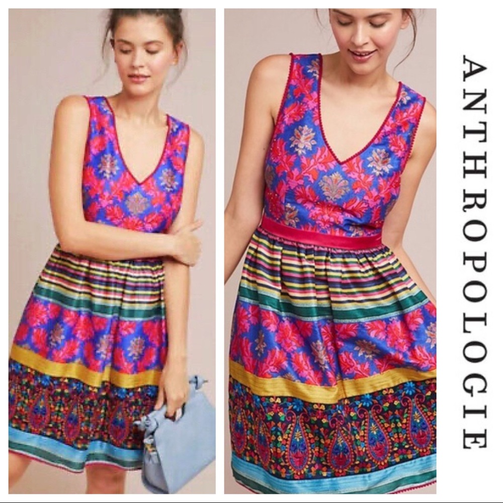 ⬇️ Anthropologie Multi Color Dress By Payal Jain